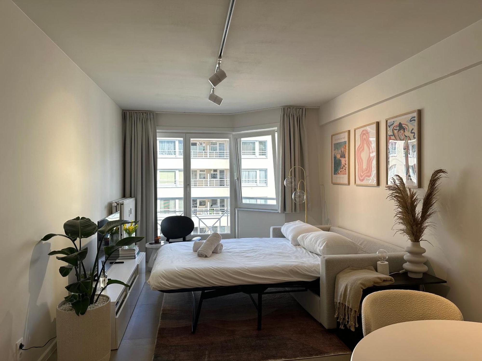 Studio F - 2 Personen - Op 250M Van De Zee Oostende Buitenkant foto